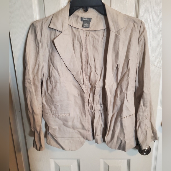 Neiman Marcus Linen Blazer - Picture 1 of 3
